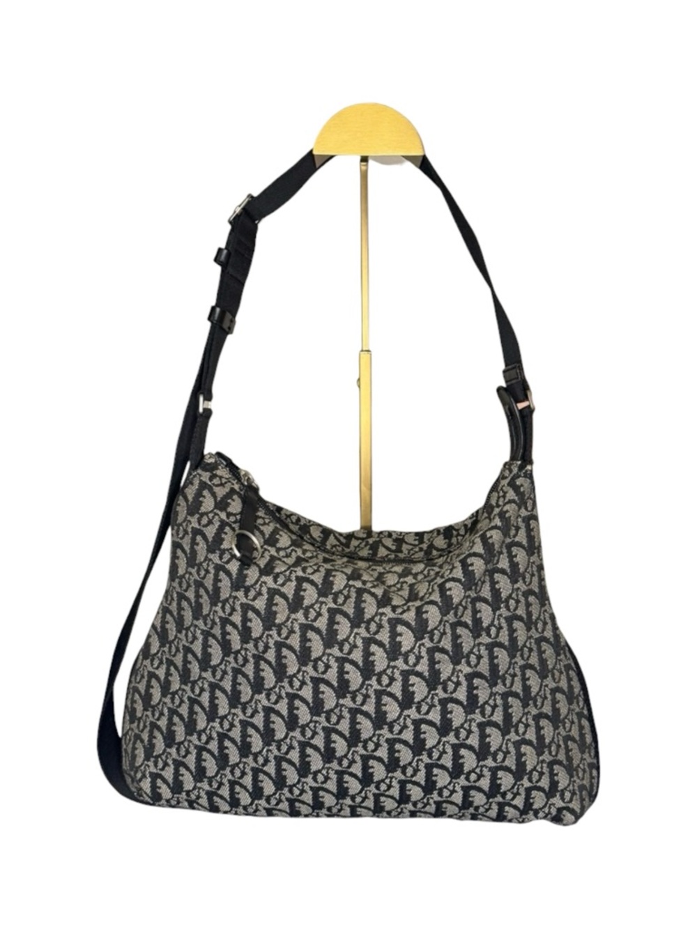 Christian Dior Y2K Vintage Trotter Crossbody Bag Black Diorissimo Galliano 2002 - Picture 3 of 12
